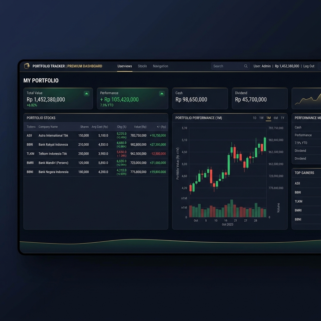 Dual Income Investing Dashboard Preview
